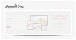 Desktop Screenshot of deliciousorder.com