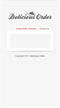 Mobile Screenshot of deliciousorder.com