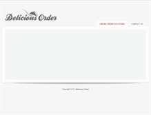 Tablet Screenshot of deliciousorder.com